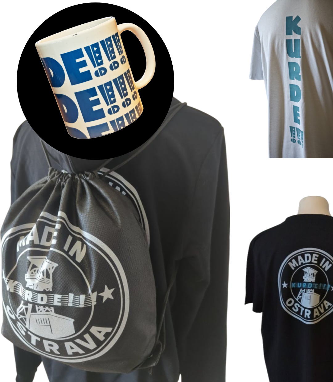 Kurde velký set - triko, hrnek a batoh